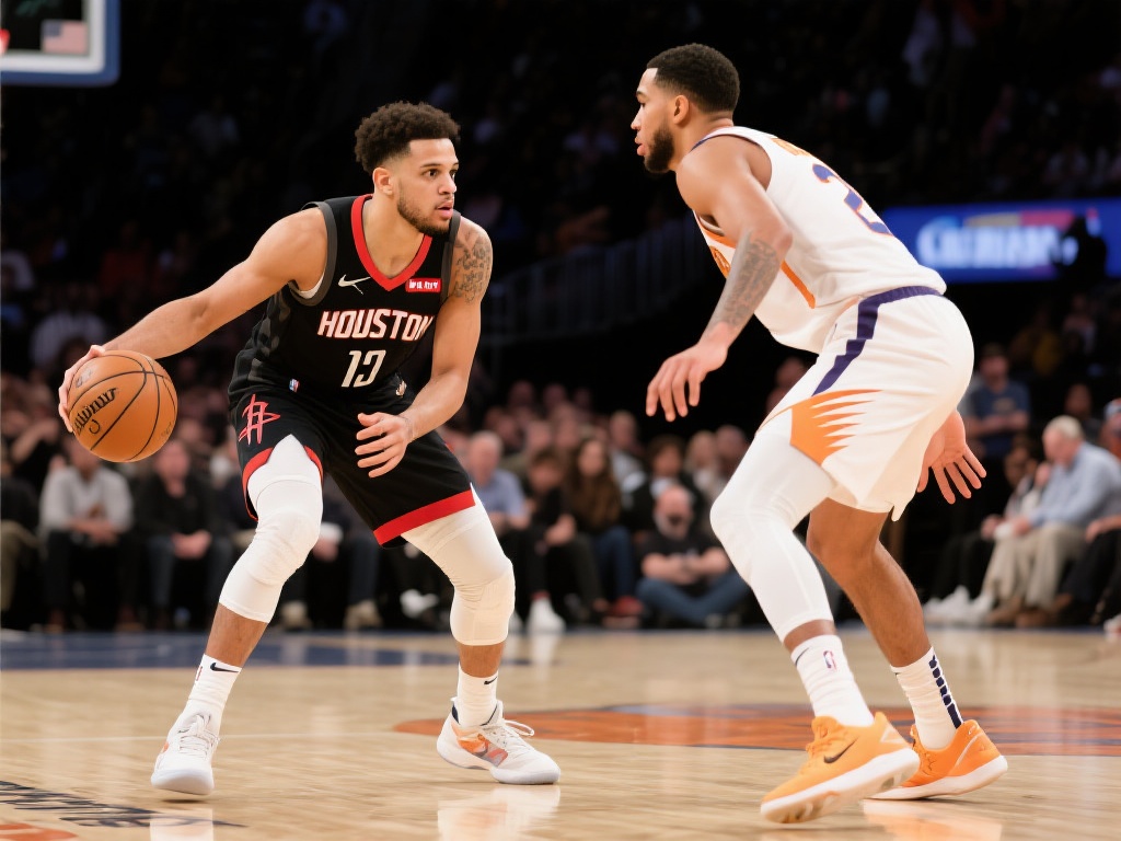 范弗里特突破受阻 申京强势转身上篮得分 在激烈的篮球赛事中,每一个微妙的攻防瞬间